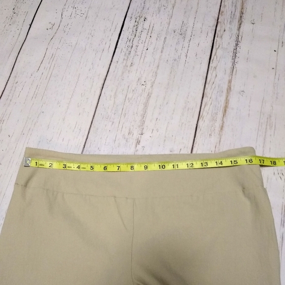 TRIBELLA SPORT stretch pull on tan pants,  14 - Picture 5 of 9